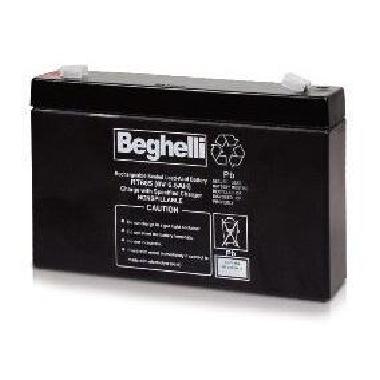 Beghelli - 8829 - Batteria Al Piombo Ricaricabile 6V 12Ah