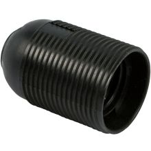 Portalampada E27 filettata, colore nero product photo