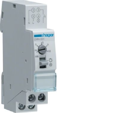 Hager - EMN001 - Temporizzatore luce scale elettronico 16A 230V
