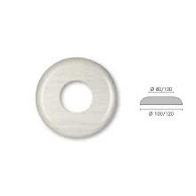 GI GAMBARELLI COPPIA ROSETTE FORATE BIANCA TONDA DIAMETRO 80MM (Conf. da 2 Pz.) product photo