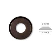 GI GAMBARELLI COPPIA ROSETTE FORATE NOCE DIAMETRO 100MM (Conf. da 2 Pz.) product photo