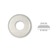 GI GAMBARELLI COPPIA ROSETTE FORATE BIANCA TONDA DIAMETRO 100MM (Conf. da 2 Pz.) product photo