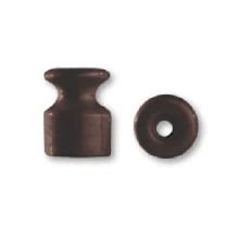 GI GAMBARELLI ISOLATORE IN PORCELLANA MARRONE DIAMETRO 19MM CON VITI E TASSELLI (Conf. da 50 Pz.) product photo