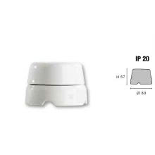 GI GAMBARELLI SCATOLA DI DERIVAZIONE IN PORCELLANA BIANCA DIAMETRO 80MM product photo