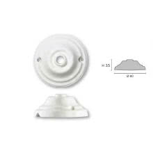 GI GAMBARELLI ROSONE LISCIO PORCELLANA BIANCA DIAMETRO 80MM product photo