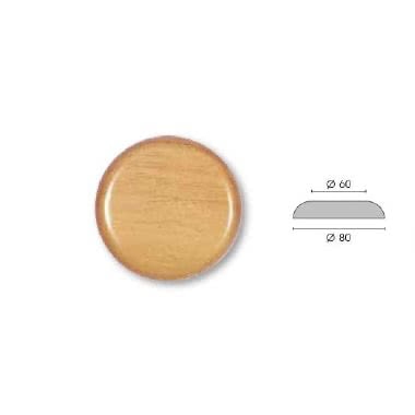 GI GAMBARELLI ROSETTA IN LEGNO ROVERE TONDA DIAMETRO 60MM (Conf. da 2 Pz.) product photo Photo 01 3XL