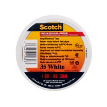 Nastro isolante in PVC Scotch® 35 bianco 19mm x20m ad elevate prestazioni product photo