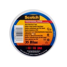 Nastro isolante in PVC Scotch® 35 blu 19mm x20m ad elevate prestazioni product photo