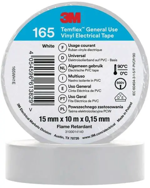 Temflex 165 15mm x 10m White product photo