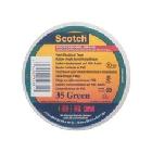 Nastro isolante in PVC Scotch&reg; 35 verde 19mm x20m ad elevate prestazioni product photo