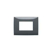 Placca 3 moduli, colore vulcano product photo
