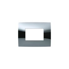 Placca 3 moduli cromo lucido product photo