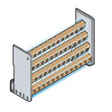 Ripartitore modulare 4P, 125A - 89x93x48mm (LxLxH) product photo