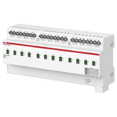 SA/S12.16.6.2 Attuatore di commutazione, 12 volte, 16 A, carico C, funzione energetica, MDRC product photo Photo 01 3XL