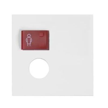 88881L3N PLACCA PULS ROSSO 1 FORO ANTIB. product photo Photo 01 3XL
