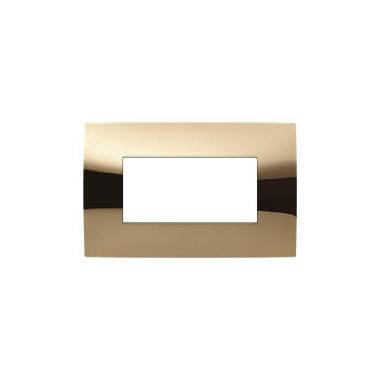 Placca 4 moduli oro lucido product photo Photo 01 3XL