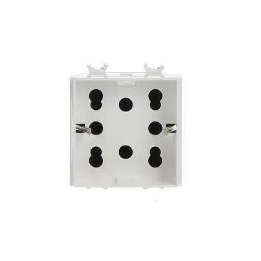 Presa di corrente laterale (1 Schuko + 2 Biamp.) Senza stampa Bianco - Chiara product photo Photo 01 3XL