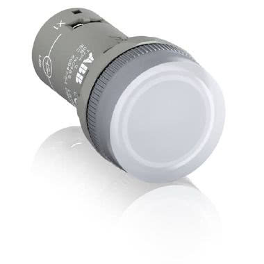 CL2-502C Lampada spia con LED integrato BIANCO, 24Vc.a./c.c. product photo Photo 01 3XL