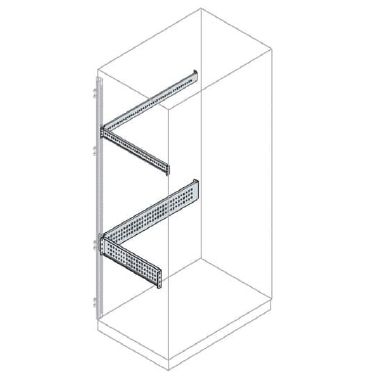 N. 2 Trav. per fissaggio fronte, lato acc. e piastra parziale L, P=400 mm H=48 mm product photo Photo 01 3XL