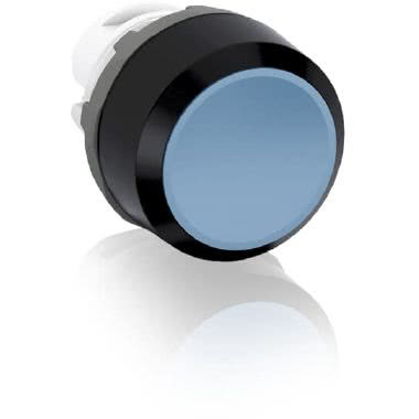 MP1-10L Pulsante non luminoso, blu, instabile, a filo (ghiera plastica nera) product photo Photo 01 3XL