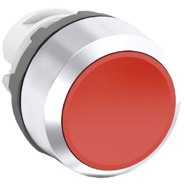 MP1-20R Pulsante non luminoso, rosso, instabile, a filo (ghiera in plastica cromata) product photo Photo 01 3XL