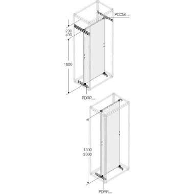 N.2 traverse per vano cavi lamiera zincata P=500mm product photo Photo 02 3XL