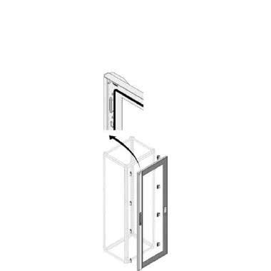 Porta vetro IP65 24 moduli DIN H=2000mm L=600mm product photo Photo 01 3XL