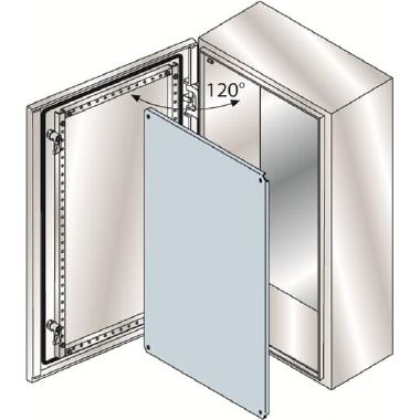 Cassa porta cieca e piastra 1200x800x300 in acc. Inox AISI 304, misura (HxLxP mm) product photo Photo 01 3XL