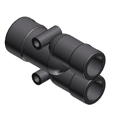 PMAFIX raccordo derivazione a Y IP66, grigia product photo Photo 01 3XL