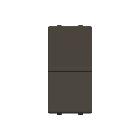 Interruttore 1 via bipolare Interruttore 2 poli con LED intercambiabile Antracite - Zenit product photo