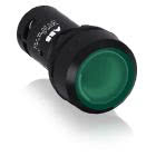 CP1-11G-10 Pulsante verde, 24 V c.a./c.c., 1NA (ghiera in plastica nera) product photo