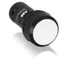 CP1-10W-11 Puls. bianco, 1NA+1NC (ghiera in plastica nera) product photo