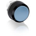 MP1-10L Pulsante non luminoso, blu, instabile, a filo (ghiera plastica nera) product photo