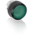 MP1-11G Pulsante luminoso, verde, instabile, a filo (ghiera plastica nera) product photo