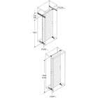 N.2 binari inserimento frontale piastra tutta alteza P=500mm product photo