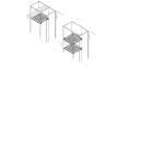 Ripiano orizzontale barre MI L=300mm P=500mm product photo