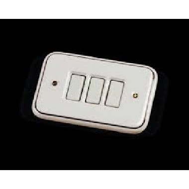 ABE 1PM3.00 - PLACCA BIANCA 3 POSTI PER MODULI B. TICINO product photo Photo 01 3XL