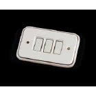 ABE 1PM3.00 - PLACCA BIANCA 3 POSTI PER MODULI B. TICINO product photo