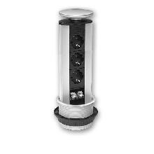 Torretta 3 Schuko 2 RJ45 ALLUMINIO product photo