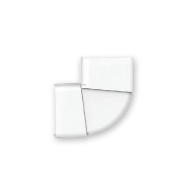 Curva piana SX var.x KB72 BIANCO product photo Photo 01 3XL