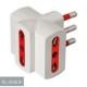 Adatt.triplo 2p+t 16a 250v bianco product photo Photo 01 2XS