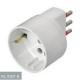 Adatt.schuko 2p+t 10a 250v bianco product photo Photo 01 2XS