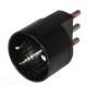 Adatt.schuko 2p+t 16a 250v nero product photo Photo 01 2XS