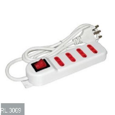 Multipresa 4 prese 10/16a bianca product photo Photo 01 3XL