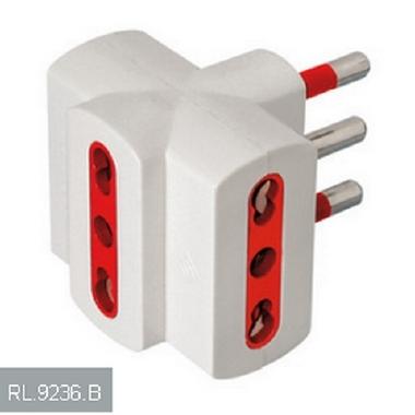 Adatt.triplo 2p+t 16a 250v bianco product photo Photo 01 3XL