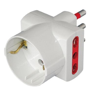 Adatt.triplo 2p+t 16 10/16a+schuko product photo Photo 01 3XL