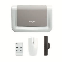 Kit allarme senza fili Logisty Alma 4 componenti con multicontatto marrone product photo