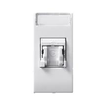 Presa RJ45 CAT6 UTP  non schermata  Domus S44 colore RAL 9010  finitura lucida  1 Mod. product photo