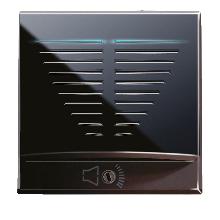 Suoneria tritonale. Life S44. colore Nero. 12vcc/ca  finitura lucida  2 Mod. product photo