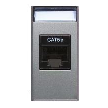 Presa RJ45 CAT5E UTP  non schermata  Allumia S44 colore Grigio Tech  finitura lucida  1 Mod. product photo
